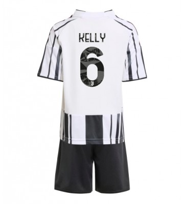 Lacne Dětský Futbalové dres Juventus Lloyd Kelly #6 2025-26 Krátky Rukáv - Domáci (+ trenírky)